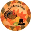 Thanksgiving Harvest Faith Family Friends Turkey Handmade Deco Mesh Wreath