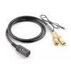 generic 6ft Bang & Olufsen Din7 Female to Gold 2-RCA Male TurnTable Cable w/ Ground