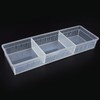 Multi-purpose translucent drawer organizer Tray 350 x 80 3ea