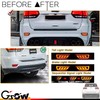 GSOWO 2 Pcs Red LED Rear Bumper Reflector Lights for