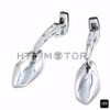 HTTMT- Chrome Adjustable Diamond Base Mirrors Rearview Compatible with Suzuk