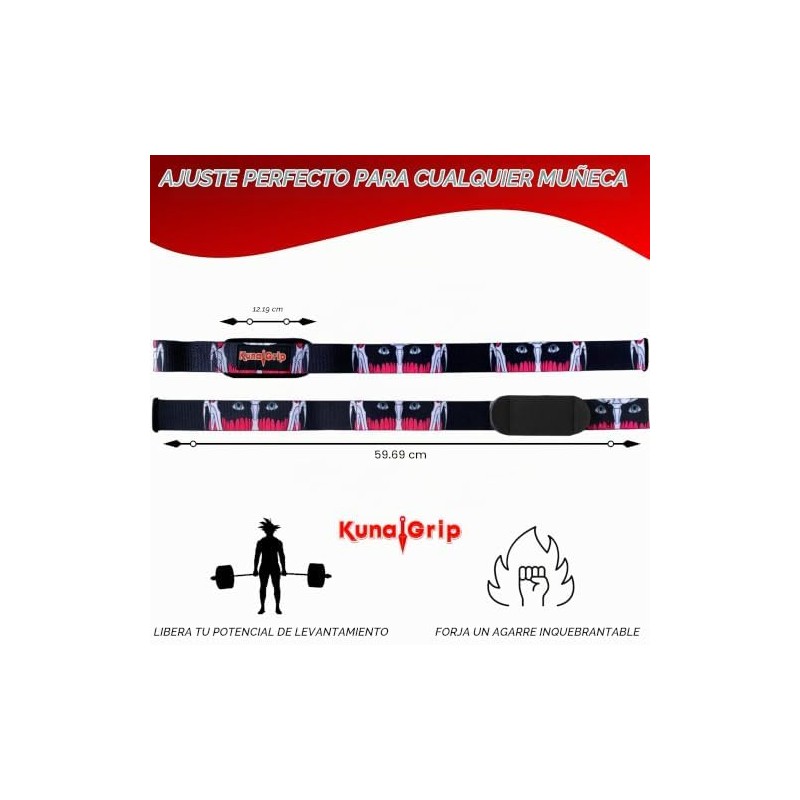 Correas de levantamiento de anime Correas de muñeca acolchadas para