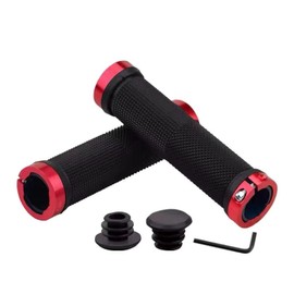 Bike Handle Grips with Wrench, Non-Slip Rubber Bicycle Handlebar Grips for Mountain Road Foldable Bike MTB BMX