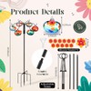 Chunful Hummingbird Feeders for Outdoors Hanging (6 Feeding Stations) Hand