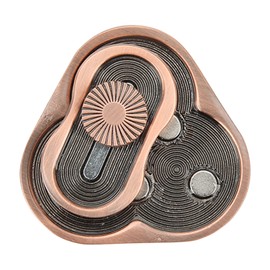 Triangle Slider Fidget, Magnetic Rotary Fidget Slider, Handheld Rotation Fidget Slider, EDC Adult Metal Fidget Toys, Hand Push Toy for ADHD, Autism, Anxiety Stress Relief