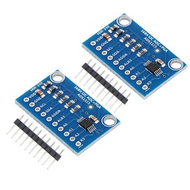 DIGISHUO 2Pcs ADS1115 16 Bit 16 Byte 4 Channel I2C IIC Analog-to-Digital ADC PGA Converter with Programmable Gain Amplifier High Precision ADC Converter Development Board for Raspberry Pi Ar duino