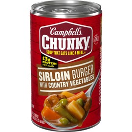 Campbell's Chunky Soup, Sirloin Burger with Country Vegetables, 18.8 Ounce