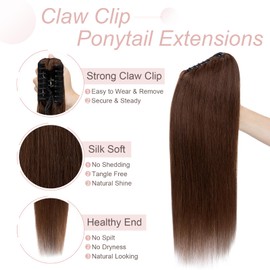 BH Claw Ponytail Extensions Real Hair
