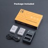 K&F Concept LP-E8 Battery and Dual Slot Battery Charger for
