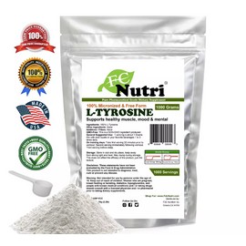2000g (4.4lb) Pure Tyrosine L-Tyrosine Powder USP alertness muscle mass energy 866848000493
