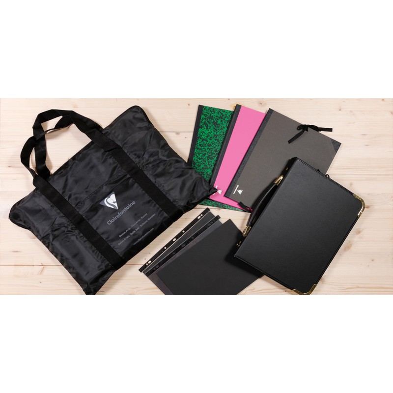 Clairefontaine Kraft 37115C Portfolio Folder with Ties, Inner Flaps, Spine