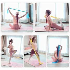 Our Track Step 1-5 Latex Rubber Stretching Band Health Yoga Exercise Elastic Band Hip Up Band Squat Hip Up Lower Body Strength Level 3 7ea