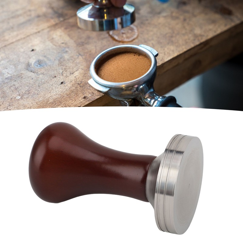 Coffee Tamper with Wooden Handle Easy To Operate Outstanding Extraction