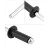 QWORK Aluminum Blind Rivets, 500 Pcs 1/8" x 3/8" Black