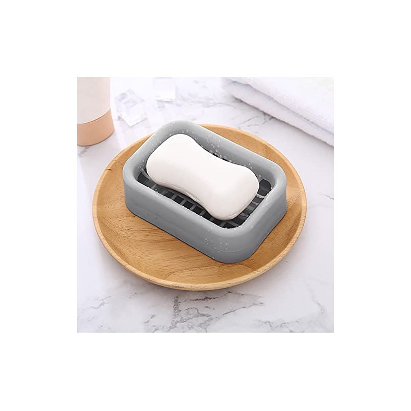 Soap Dish with Drain Bar, Soap Holder for Shower, Bathroom,