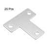 sourcing map Flat T Shape Repair Mending Plate, 43mmx43mm, Stainless