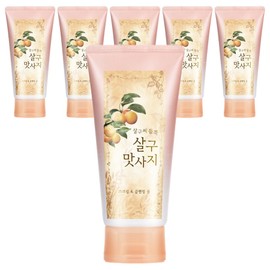 LG Household & Health Care Apricot Scrub & Cleansing Foam, 120g, 6 pieces / LG생활건강 살구 스크럽 앤 클렌징 폼, 120g, 6개