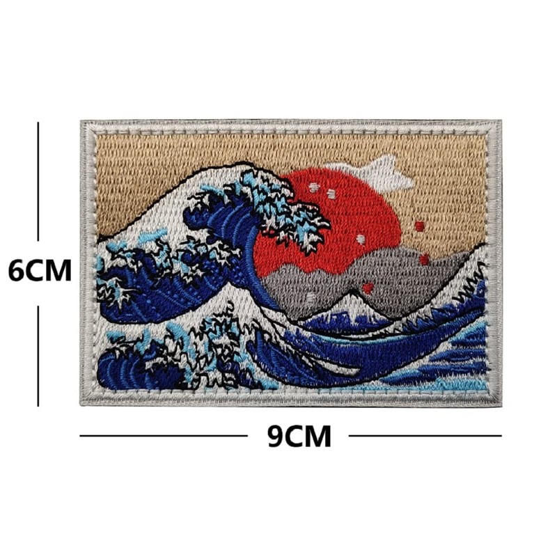 Phoenix Ikki Great Wave Off Kanagawa, Sunrise Flag, Sun Flag