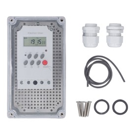 Swimming Pool Pump Timer Waterproof Digital Timer Box Programmable Time Control Switch for Heater Spa Motor AC 220V