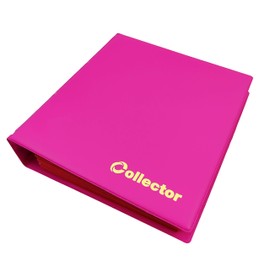 Collector Coin Album for Mix sizes coins from small till large coin - with pages and red dividers + index (Album for 300 coins, Pastel Pink)