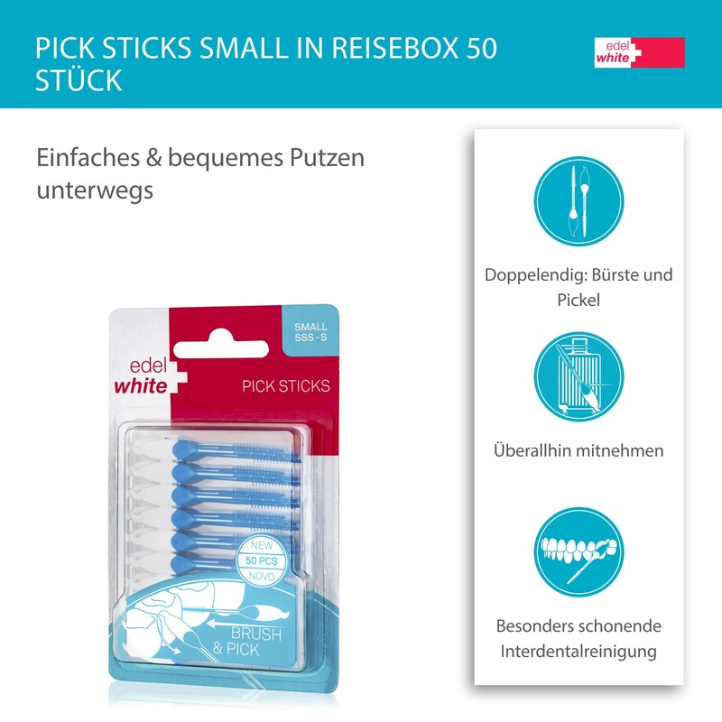 edel+white Pick Sticks Small in Travel Box Pack of 50