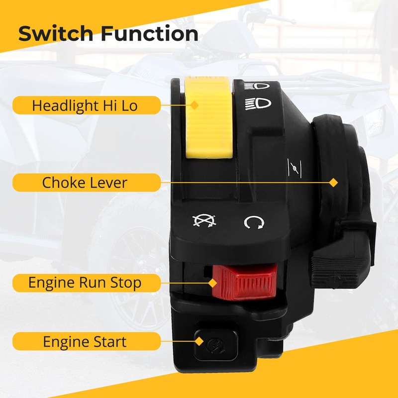 M MATI Left Handlebar Start Stop Headlight Switch for Suzuki