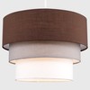 MiniSun Round Modern 3 Tier Fabric Ceiling Pendant Lamp Light