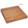 MAGIGO 19 x 19 Inches Large Square Cherry Wood Ottoman