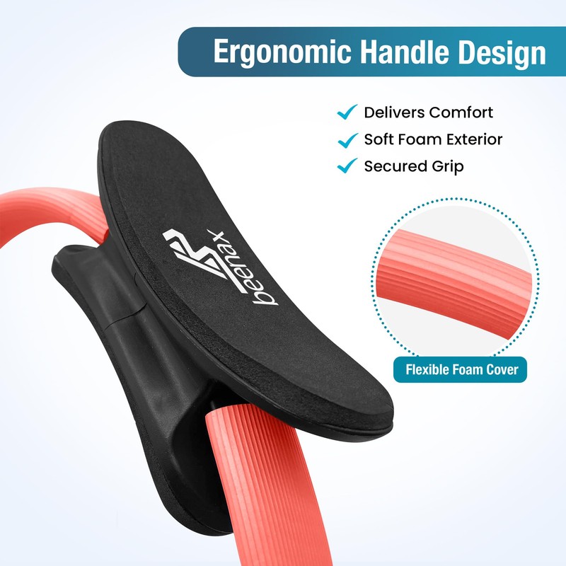 Beenax Pilates Ring - Double Handle Exercise Circle, Fitness Magic