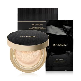 Isa Knox Age Focus Phytoproretinol Extreme Cover Cushion (main product + refill), No. 21 Light Beige / 이자녹스 에이지포커스 피토프로레티놀 익스트림 커버 쿠션(본품+리필), 21호라이트베이지