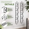WHXGG 2 Pack Tea Cup Display Rack Vertical Wall Cup