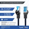 Lumonic CAT8.1 Patchkabel S/FTP 0,5m | RJ45 | Schwarz Blau