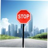 Tofficu 1pc Stop Traffic Sign Road Sign for Use Vintage
