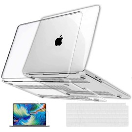 GVTECH Case for MacBook Air 15 inch 2024 2023 Release M3 A3114 M2 A2941 Liquid Retina Display Crystal Clear Case Plastic Hard Shell, Keyboard Cover,Screen Protector, Transparent