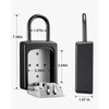Puroma Lock Box, Large Key Lock Box Resettable Combination Code