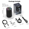 CofunKool Small Portable Bluetooth Speaker with RGB Light, Clear Stereo
