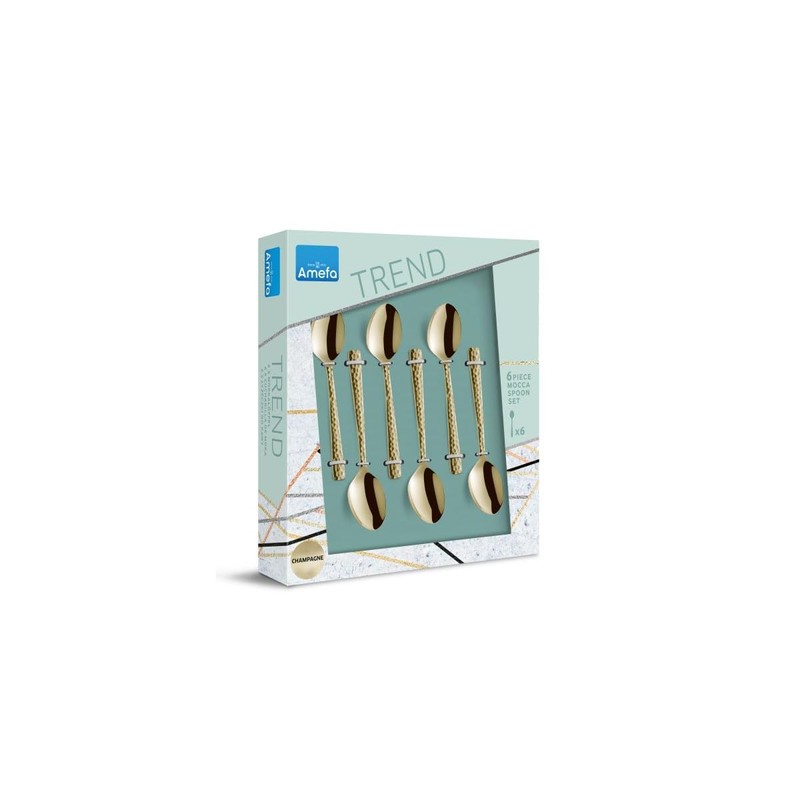 Amefa Felicity Mocha/Espresso Spoon Set of 6 | PVD Coffee