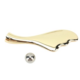 Double Head Eye Cream Applicator Zinc Alloy Ergonomic Magnetic Ball Roller Scraping Massage Tool