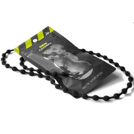 Caterpy RUN - Ultimate No Tie Shoelaces for Adults & Kids - Versatile & Easy-to-Use Shoe Laces - Jaguar Black, XL, Single Pack