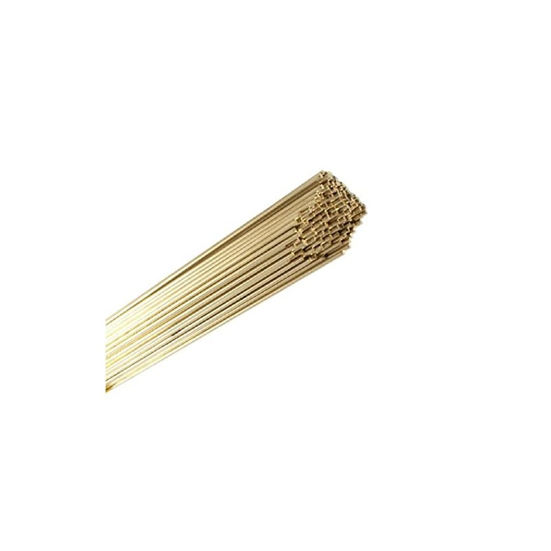 Low Fuming Bronze RBCuZn-C LFB Bare Bronze TIG/Brazing Rod 1/8"X36"