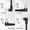 Cable de extensión Ethernet CAT6, cable RJ45 de 90 grados,