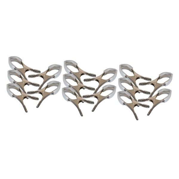 SUPVOX 15pcs Stainless Steel Saxophone Repair Clamps Compact Wind Instrument