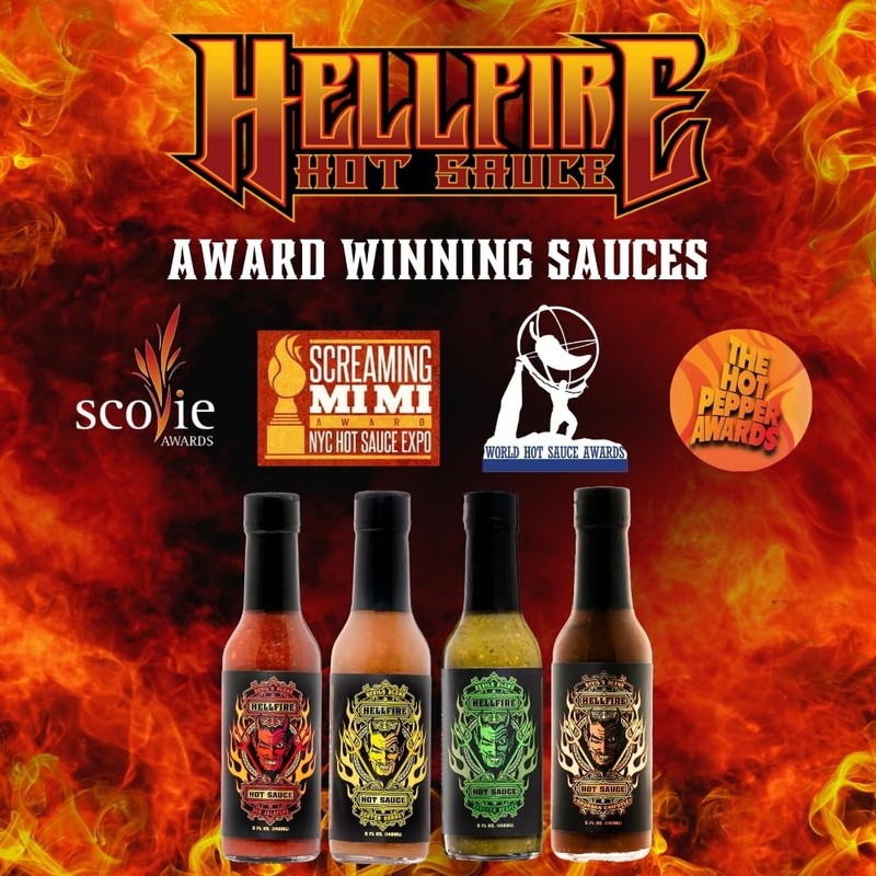 Hellfire Hot Sauce Devil's Blend Gift Pack - Gourmet Hot