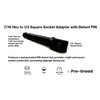 Pro-Graad 7/16 Hex to 1/2 Square Socket Adapter Drive Converter,