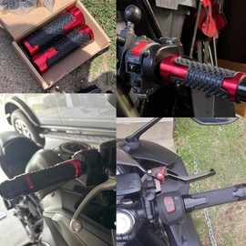 7/8" 22mm CNC Alu Motorcycle Handlebar Grips for CBR150 CBR500 CBR100F CBR1000RR CBR1100XX CBR125 CBR250 CBR300R CBR400RR CBR400F CBR450SR CBR600RR CBR600F CBR900RR CBR954RR Blue