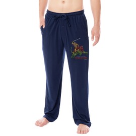 Masters of The Universe: Revelation Mens' He-Man Character Sleep Pajama Pants (XX-Large) Blue