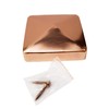 3.5" x 3.5" Solid Copper Pyramid Post Cap for True/Actual