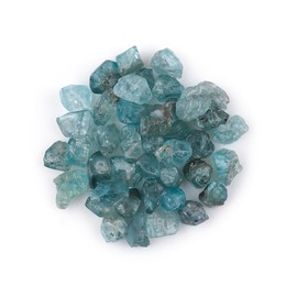 ColouredRocks Blue Zircon (100cts) (40-42pcs) (8-12mm) Natural Raw Crystals, Loose Gemstone, Wholesale Rough, Jewelry Making Supply, Chakra Healing Stones, DIY Craft, Gem Collection