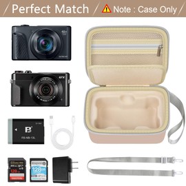 ANKHOH Case for Canon PowerShot G7 X Mark II/ G7X Mark III Point And Shoot 4K Vlogging Camera, With DIvider fits SD Cards. (yellow)