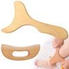 2 Stück Massage-Paddel für Maderotherapie und Lymphdrainage, Massagegerät Holz Massages,